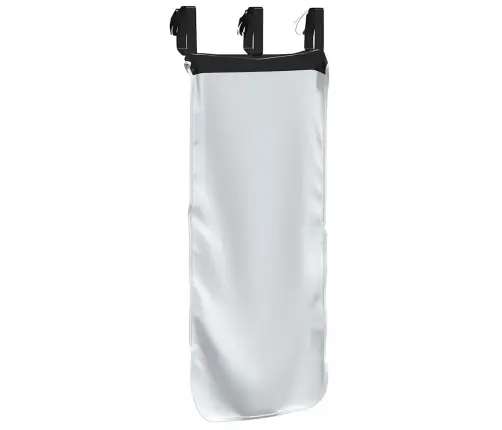 Aizkari Augstajai Gultai, Melni Ar Baltu, Poliesters Vidaxl