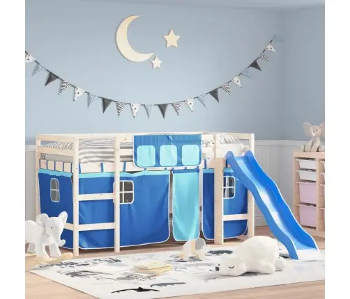 Aizkari Augstajai Gultai, Zili, Poliesters Vidaxl