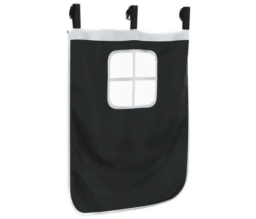 Aizkari Augstajai Gultai Ar Tuneli, Melni Ar Baltu, Poliesters Vidaxl