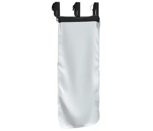 Aizkari Augstajai Gultai Ar Tuneli, Melni Ar Baltu, Poliesters Vidaxl