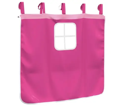 Aizkari Augstajai Gultai Ar Tuneli, Rozā, Poliesters Vidaxl