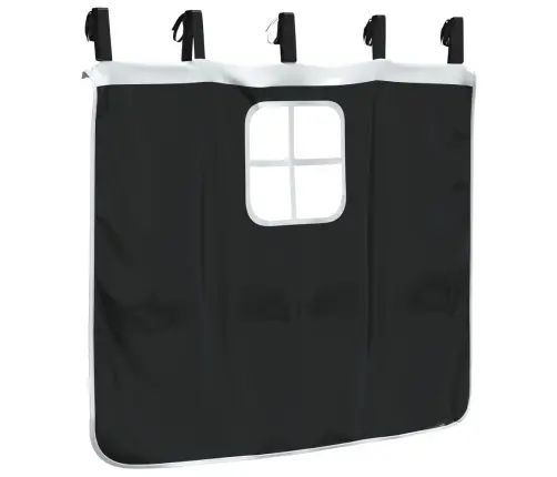 Kardinad Ja Torn Kõrgele Voodile, Valge Ja Must, Polüester