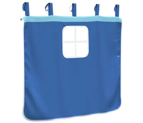 Aizkari Augstajai Gultai Ar Torni, Zili, Poliesters Vidaxl