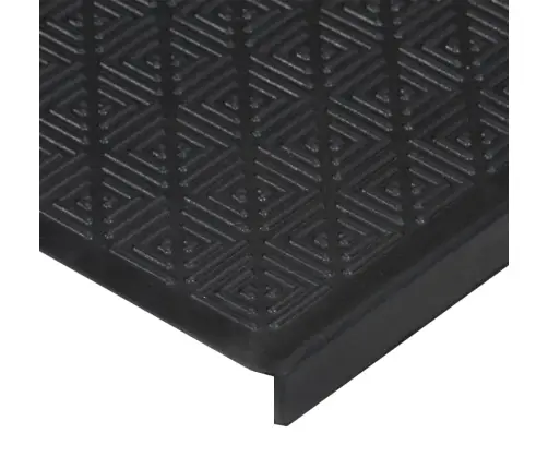 Kāpņu Paklāji, 5 Gab., 25X75 Cm, Gumija Vidaxl