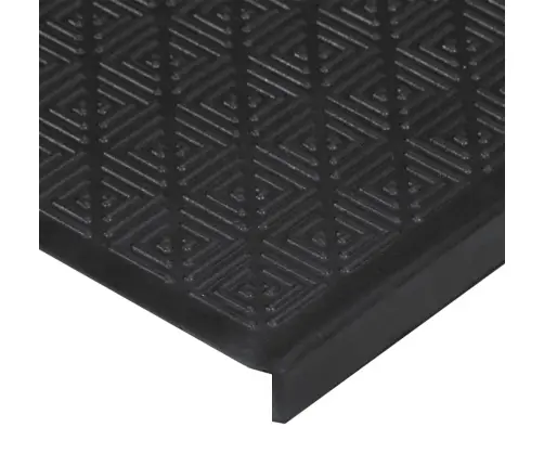 Kāpņu Paklāji, 10 Gab., 25X75 Cm, Gumija Vidaxl Kāpņu Paklāji, 10 Gab., 25X75 Cm, Gumija Vidaxl