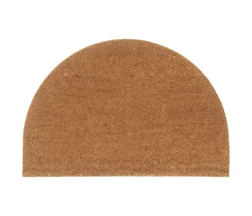 Durvju Paklājs, Dabīga Krāsa, Pusapaļš, 60X90 Cm Vidaxl