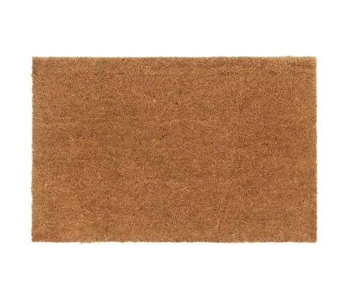 Durvju Paklājs, Dabīga Krāsa, 65X100 Cm, Pūkaina Kokosa Šķiedra Vidaxl