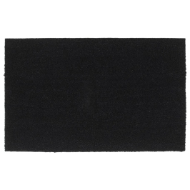 Durvju Paklājs, Melns, 50X80 Cm, Pūkaina Kokosa Šķiedra Vidaxl