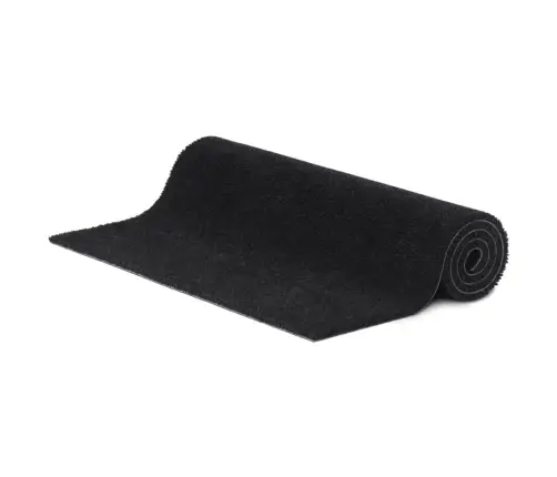 Durvju Paklājs, Melns, 90X150 Cm, Pūkaina Kokosa Šķiedra Vidaxl