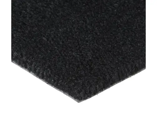 Durvju Paklājs, Melns, 90X150 Cm, Pūkaina Kokosa Šķiedra Vidaxl