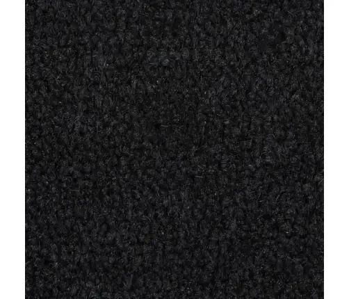 Durvju Paklājs, Melns, 90X150 Cm, Pūkaina Kokosa Šķiedra Vidaxl