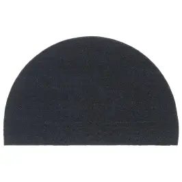 Durvju Paklājs, Tumši Pelēks, Pusapaļš, 50X80 Cm Vidaxl