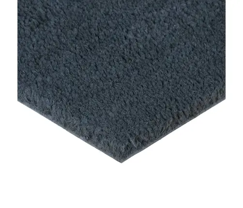 Durvju Paklājs, Tumši Pelēks, 80X100 Cm, Pūkaina Kokosa Šķiedra Vidaxl