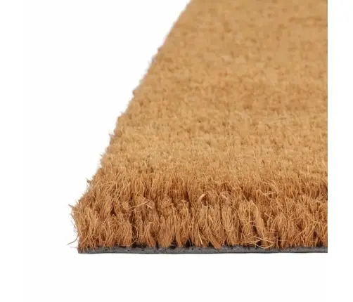 Durvju Paklājs, Dabīga Krāsa, 60X90 Cm, Pūkaina Kokosa Šķiedra Vidaxl