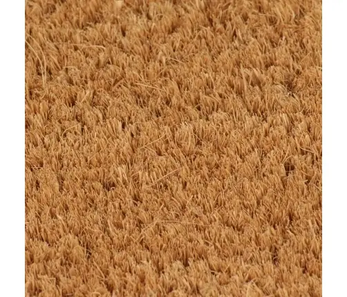 Durvju Paklājs, Dabīga Krāsa, 90X150 Cm, Pūkaina Kokosa Šķiedra Vidaxl