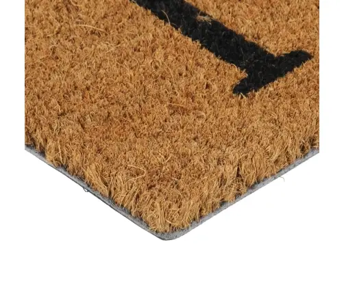 Durvju Paklājs, Dabīga Krāsa, 45X75 Cm, Pūkaina Kokosa Šķiedra Vidaxl