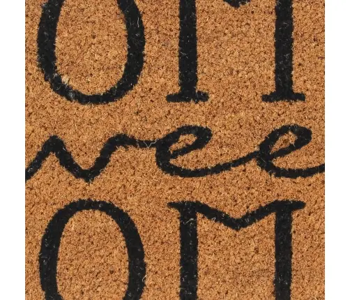 Durvju Paklājs, Dabīga Krāsa, 45X75 Cm, Pūkaina Kokosa Šķiedra Vidaxl