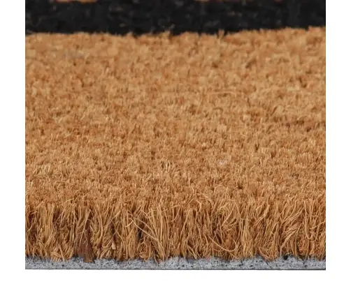 Durvju Paklājs, Dabīga Krāsa, 45X75 Cm, Pūkaina Kokosa Šķiedra Vidaxl