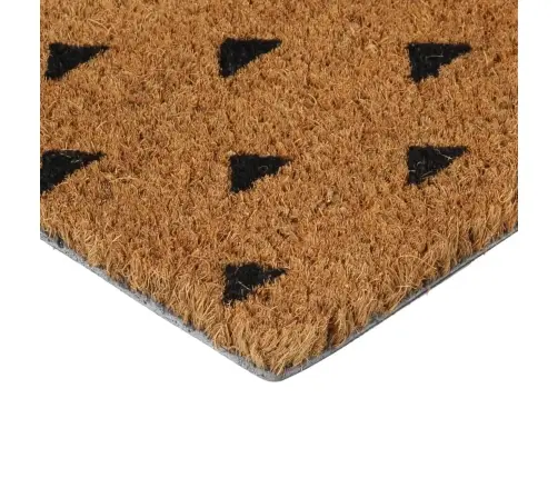 Durvju Paklājs, Dabīga Krāsa, 45X75 Cm, Pūkaina Kokosa Šķiedra Vidaxl