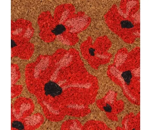 Durvju Paklājs, Dabīga Krāsa, 40X60 Cm, Pūkaina Kokosa Šķiedra Vidaxl