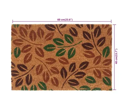 Uksematt, Naturaalne, 40 X 60 cm Flokeeritud Kookoskiud