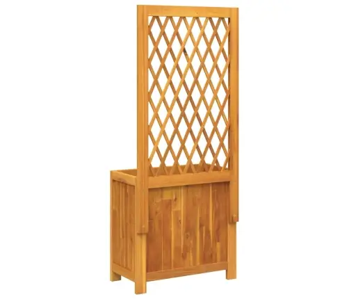 Dārza Puķu Kaste Ar Špaleru, 55X29,5X152 Cm, Akācija Vidaxl