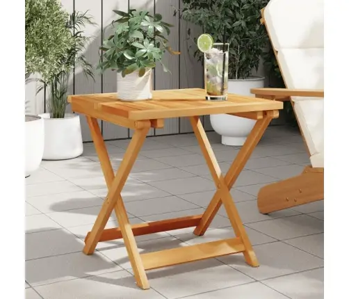 Sulankstomas Sodo Stalas, 50X50X50cm Akacijos Masyvas
