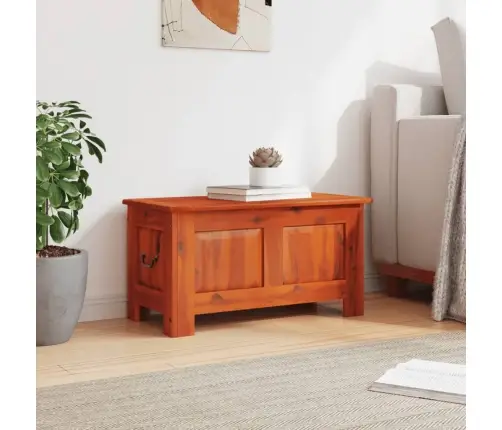 Skrynia Daiktams Su Dangčiu, Ruda, Akacijos Medienos Masyvas