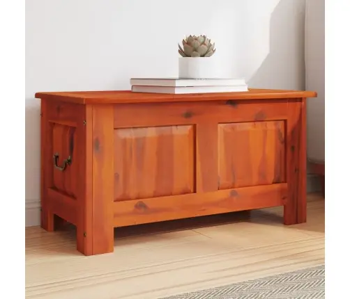 Skrynia Daiktams Su Dangčiu, Ruda, Akacijos Medienos Masyvas