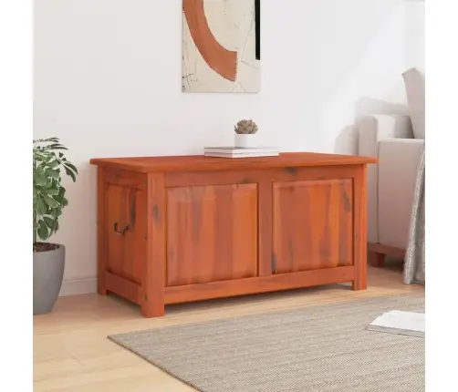 Skrynia Daiktams Su Dangčiu, Ruda, Akacijos Medienos Masyvas