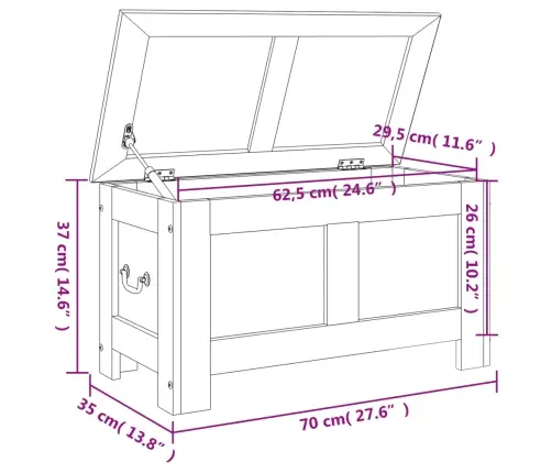 Skrynia Daiktams Su Dangčiu, Ruda Ir Balta, Akacijos Masyvas