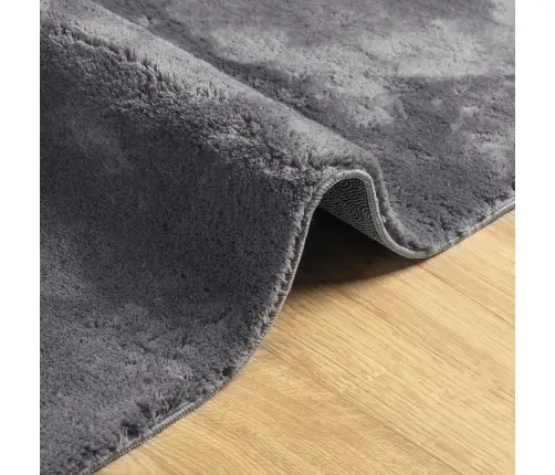 Vaip "Huarte", Lühikese Narmaga, Pestav, Antratsiit, 120X120 Cm Vaip "Huarte", Lühikese Narmaga, Pestav, Antratsiit, 120X120 Cm