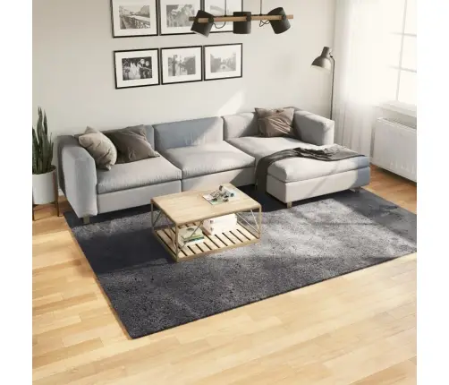 Paklājs Huarte, Īsa Spalva, Mīksts, Mazgājams, Antracītpelēks Vidaxl