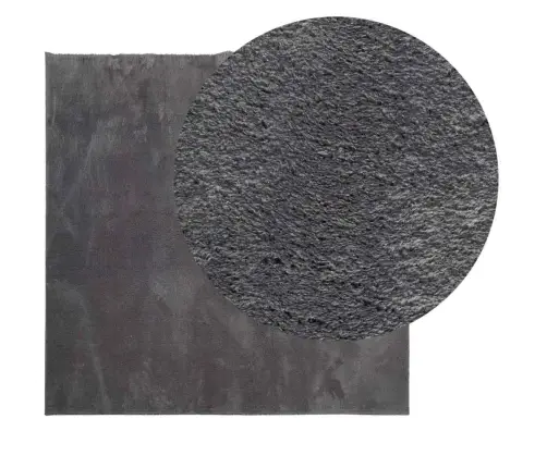 Paklājs Huarte, Īsa Spalva, Mīksts, Mazgājams, Antracītpelēks Vidaxl