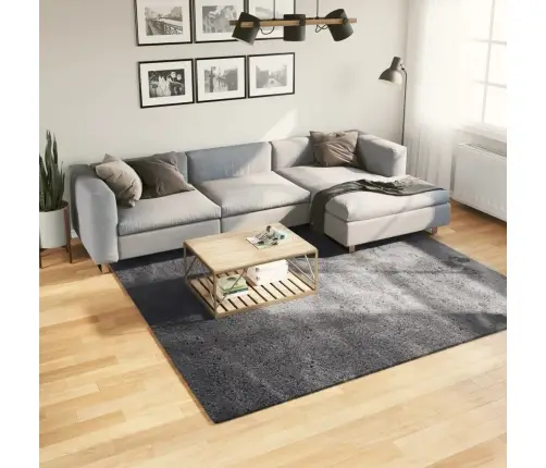 Paklājs Huarte, Īsa Spalva, Mīksts, Mazgājams, Antracītpelēks Vidaxl