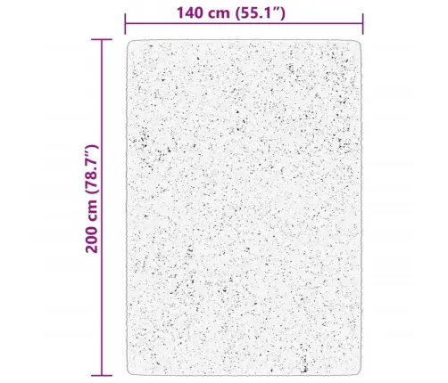 Paklājs Huarte, Īsa Spalva, Mīksts, Mazgājams, Bēšs, 140X200 Cm Vidaxl