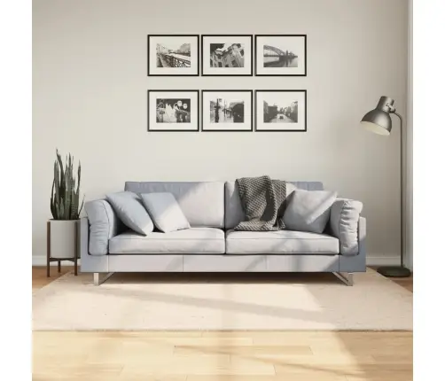 Paklājs Huarte, Īsa Spalva, Mīksts, Mazgājams, Bēšs, 140X200 Cm Vidaxl