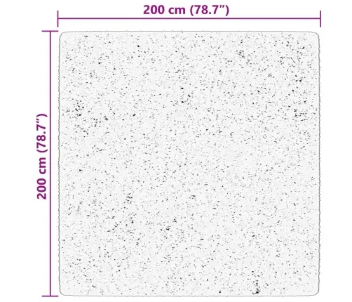 Kilimas Huarte, Smėlio, 200X200cm Trumpi Šereliai