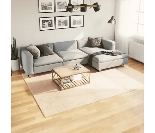 Paklājs Huarte, Īsa Spalva, Mīksts, Mazgājams, Bēšs, 200X280 Cm Vidaxl