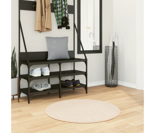 Paklājs Huarte, Īsa Spalva, Mīksts, Mazgājams, Bēšs, Ø 80 Cm Vidaxl