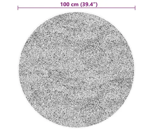 Vaip "Huarte", Lühikese Narmaga, Pestav, Beež, Ø 100 Cm
