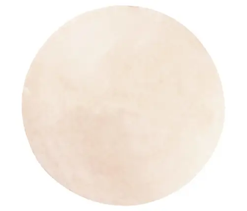 Paklājs Huarte, Īsa Spalva, Mīksts, Mazgājams, Bēšs, Ø 120 Cm Vidaxl