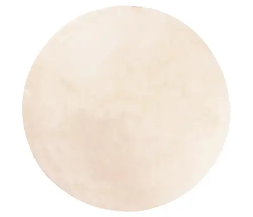 Paklājs Huarte, Īsa Spalva, Mīksts, Mazgājams, Bēšs, Ø 160 Cm Vidaxl