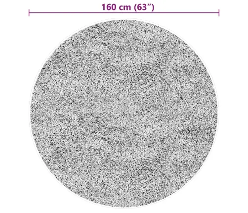 Paklājs Huarte, Īsa Spalva, Mīksts, Mazgājams, Bēšs, Ø 160 Cm Vidaxl