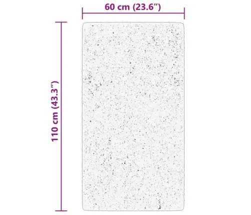 Paklājs Huarte, Īsa Spalva, Mīksts, Mazgājams, Bēšs, 60X110 Cm Vidaxl