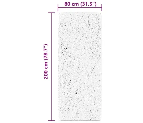 Vaip "Huarte", Lühikese Narmaga, Pestav, Kreemjas, 80 X 200 Cm