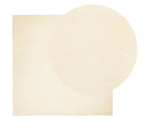 Vaip "Huarte", Lühikese Narmaga, Pestav, Kreemjas, 120X120 Cm