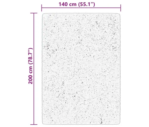 Vaip "Huarte", Lühikese Narmaga, Pestav, Kreemjas, 140X200 Cm