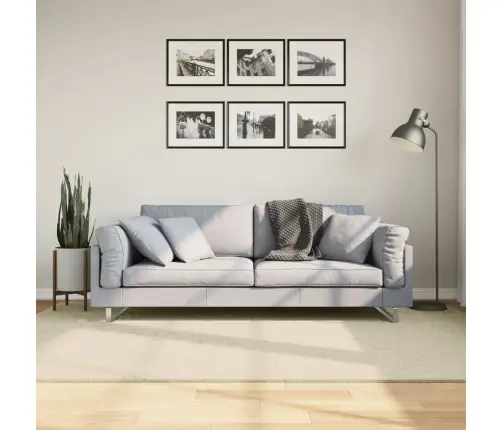 Paklājs Huarte, Īsa Spalva, Mīksts, Mazgājams, Bēšs, 160X230 Cm Vidaxl