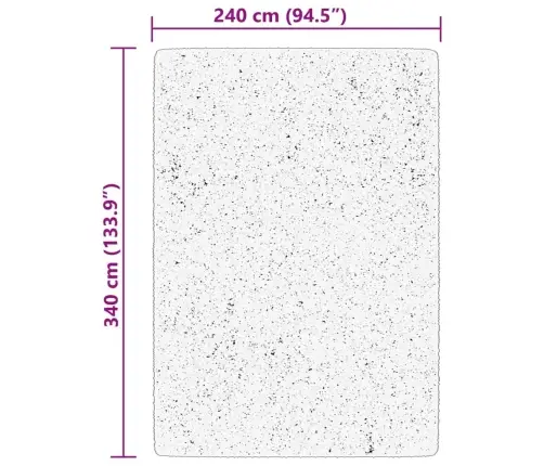 Kilimas Huarte, Kreminės Spalvos, 240X340 cm Trumpi Šereliai